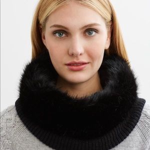 Banana Republic imitation fur infinity scarf